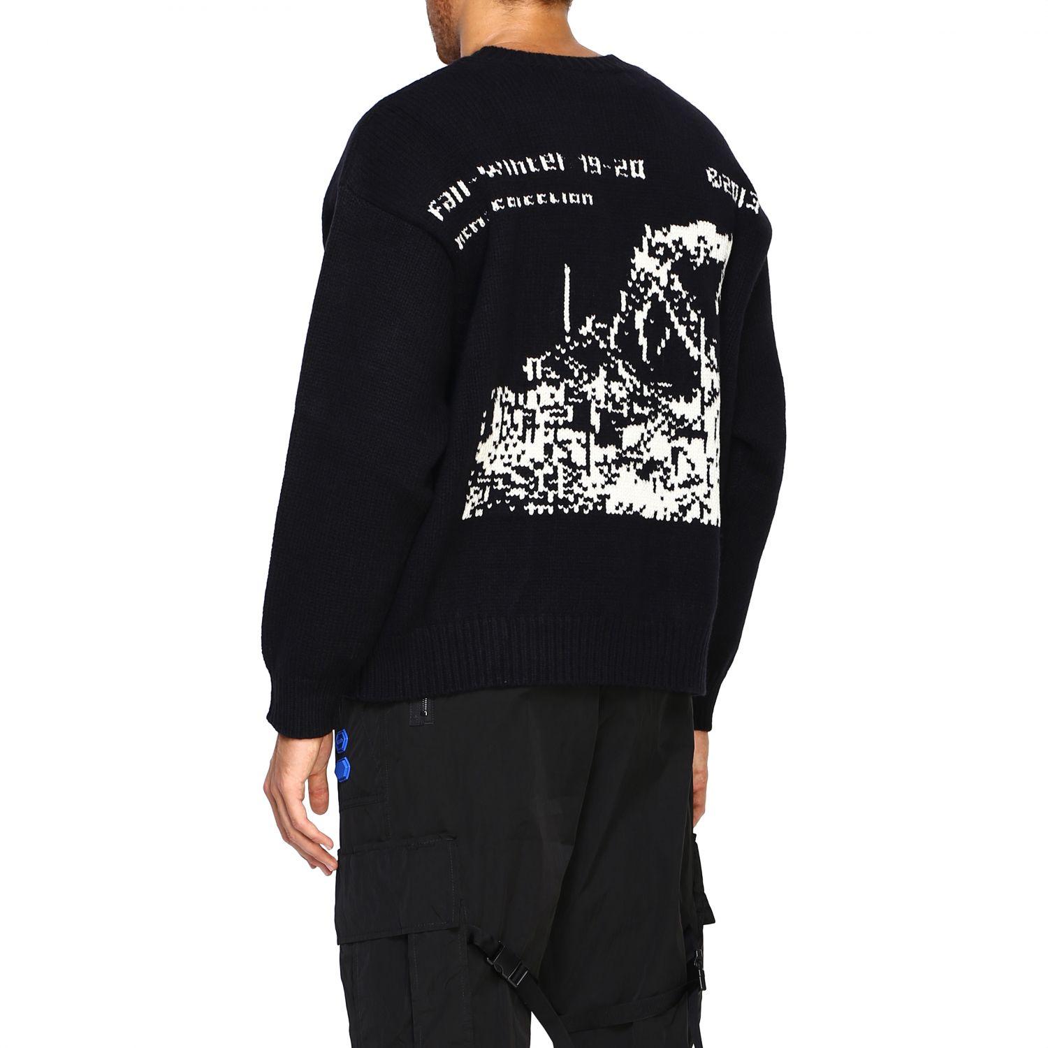 Off-White c/o Virgil Abloh Ruined Factory Jumper in Black for Men 