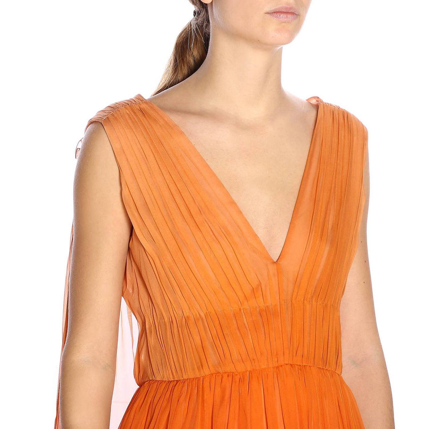 Alberta Ferretti Gradient Dress in Orange | Lyst Alberta Ferretti Gradient Dress in Orange | Lyst