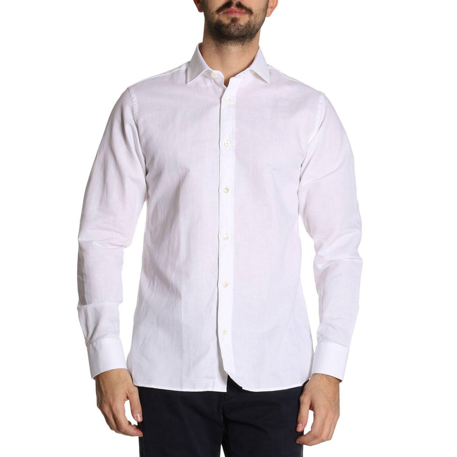 Z Zegna Cotton Shirt Men in White for Men - Lyst