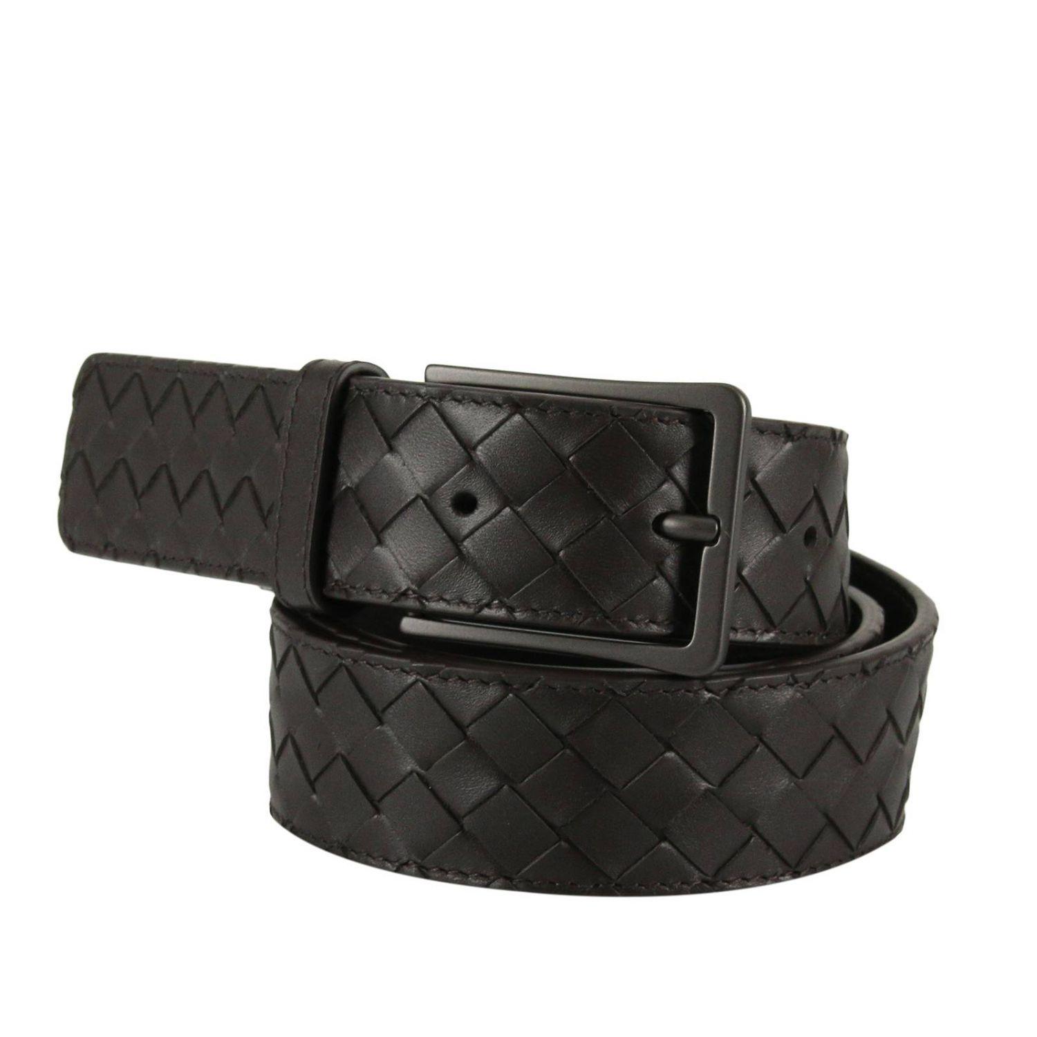 Bottega Veneta Leather Men's Belt in Black for Men - Lyst