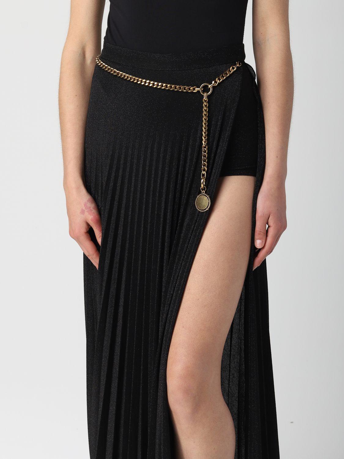 Elisabetta Franchi Skirt in Black | Lyst
