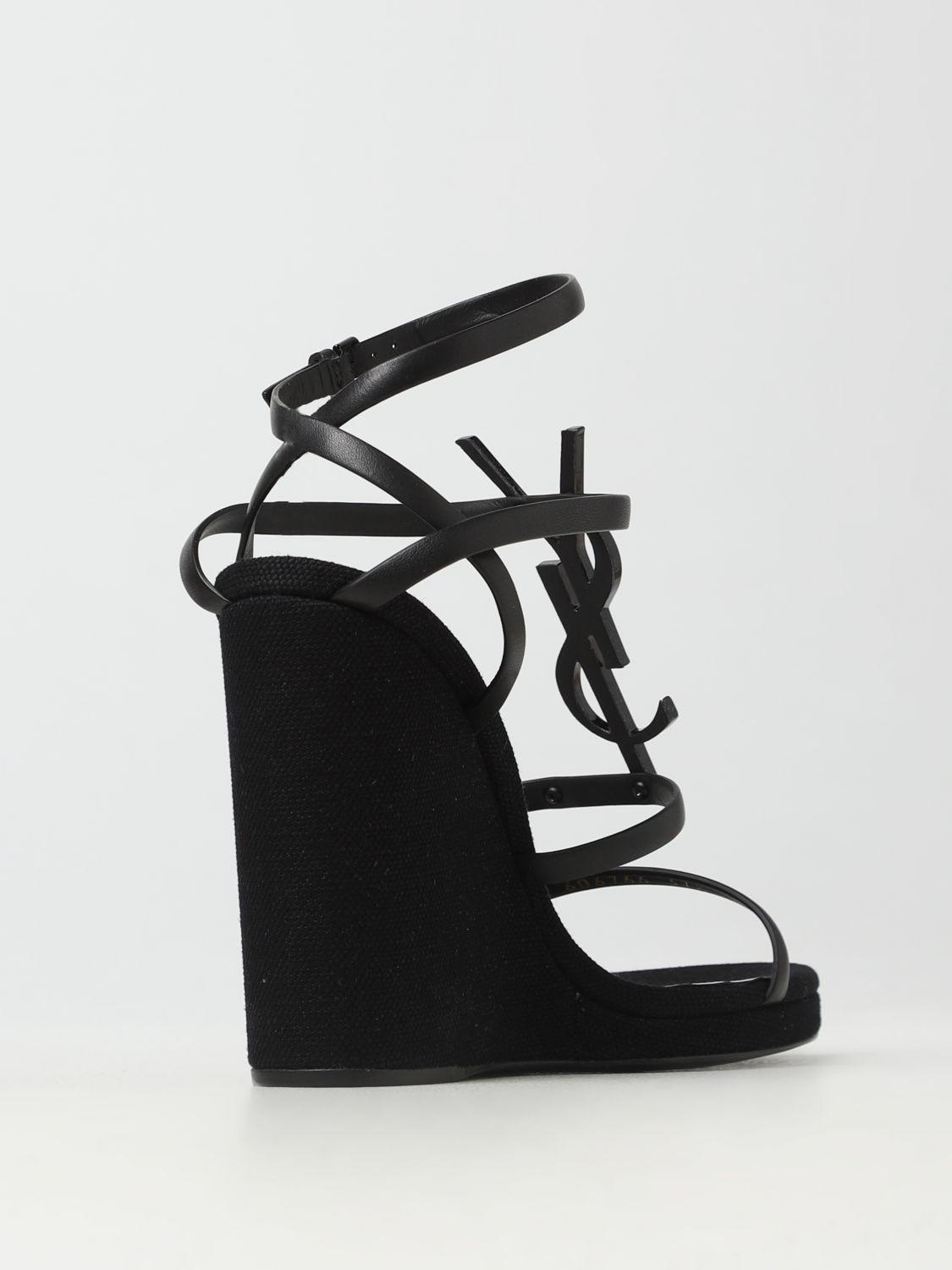 Ysl black shop wedge