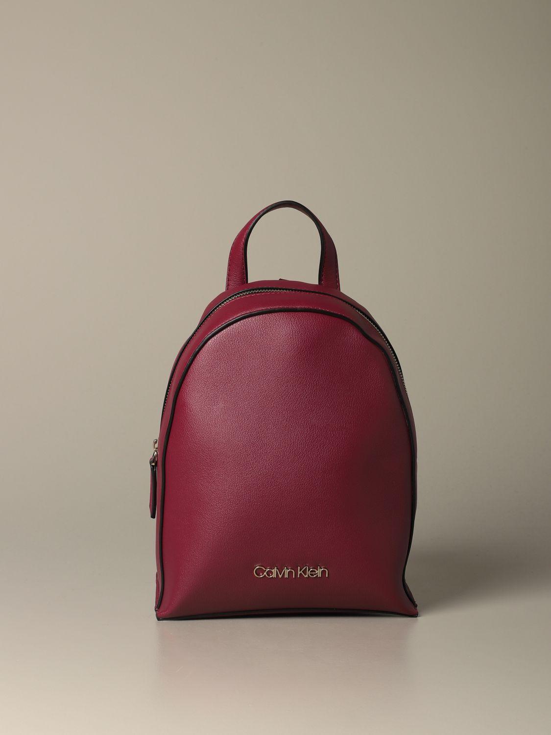 calvin klein red backpack