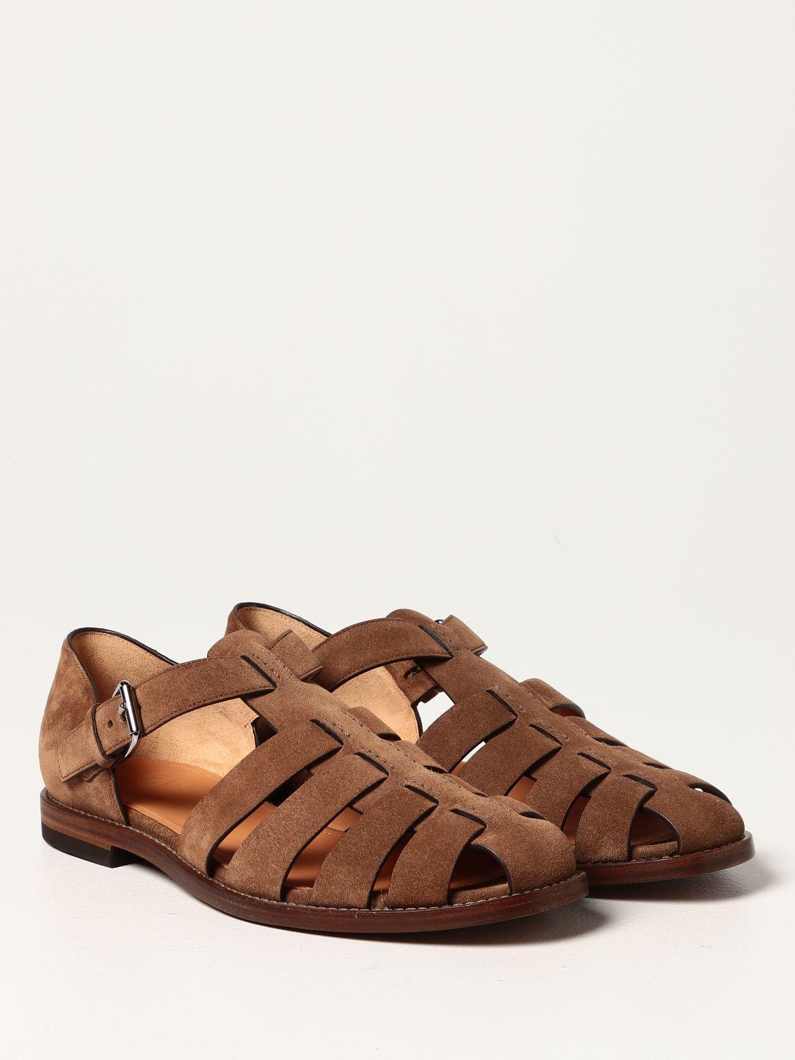 Church's Fisherman Suede Sandals in Brown for Men | Lyst