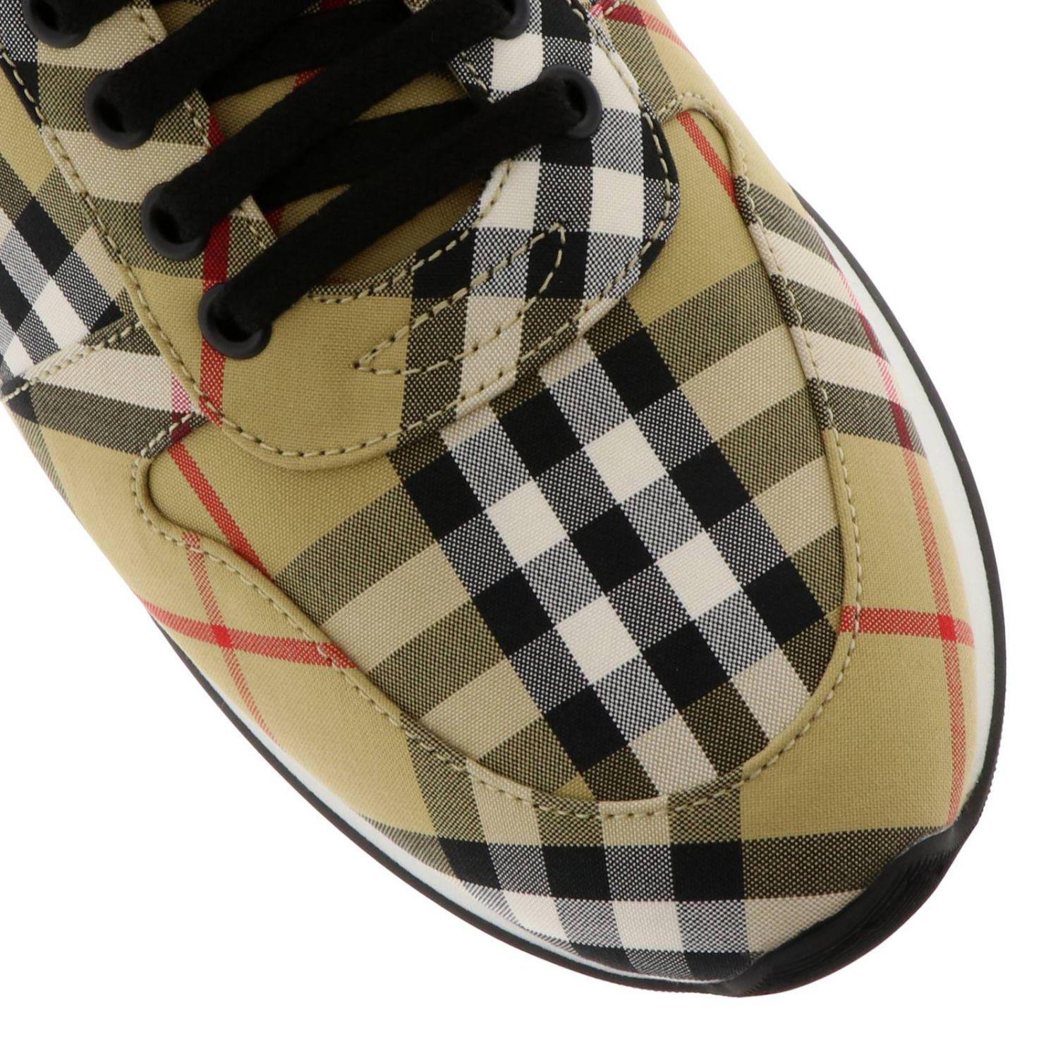 Burberry Leather Sneakers in Beige (Natural) for Men Lyst