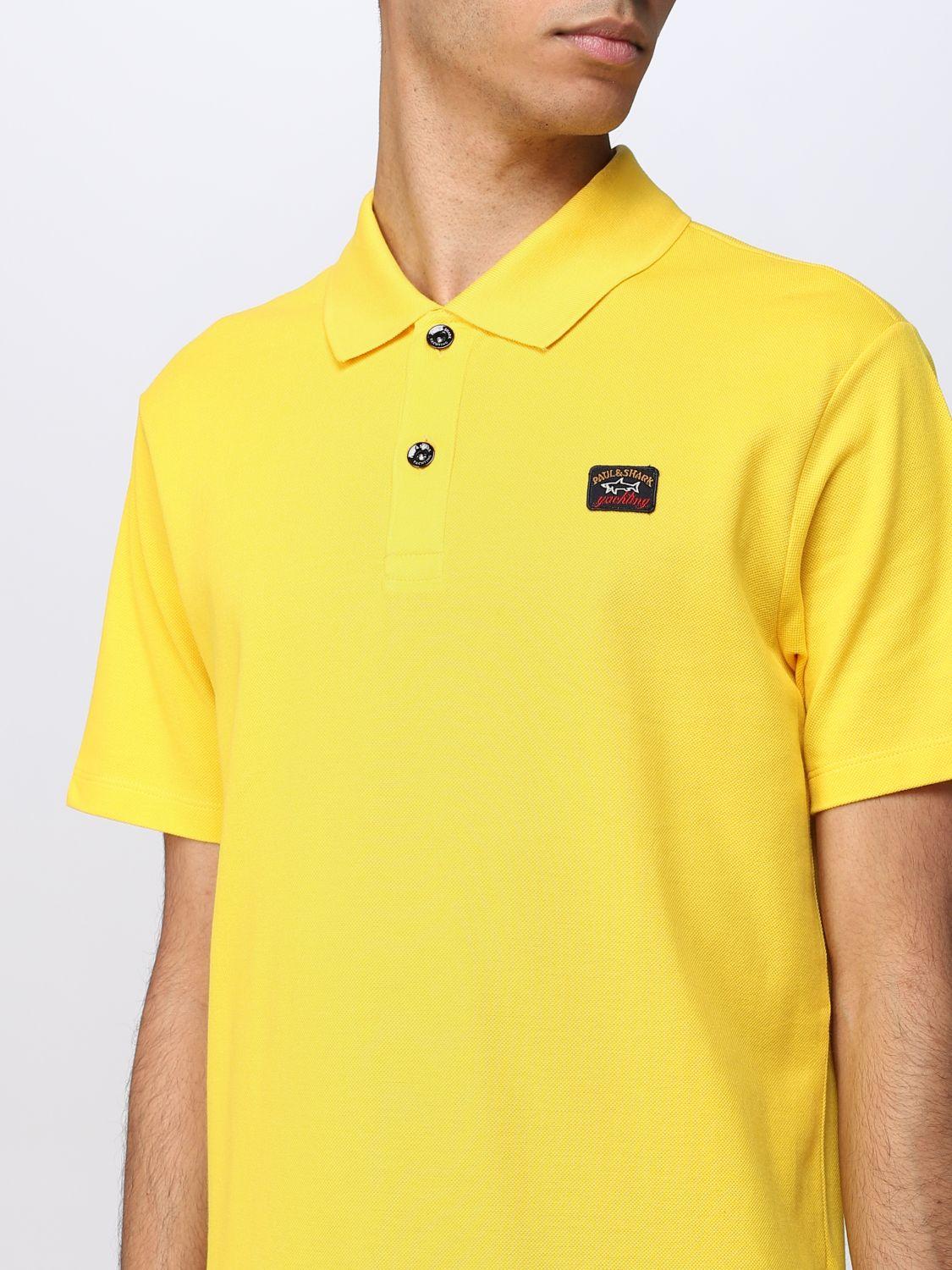 Paul & Shark Polo Shirt in Yellow for Men | Lyst