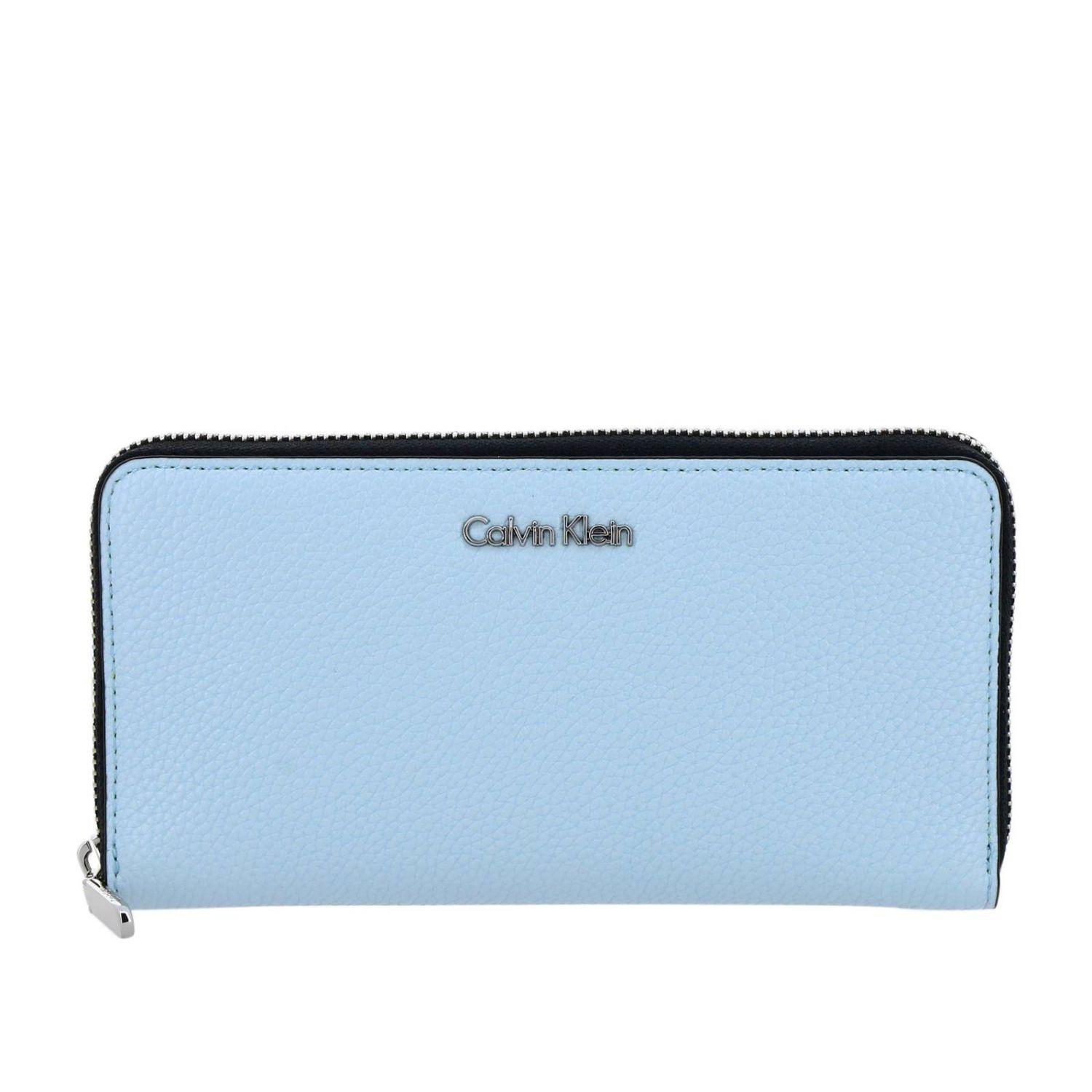 aluminium staart Graan Calvin Klein Women's Wallet in Blue | Lyst