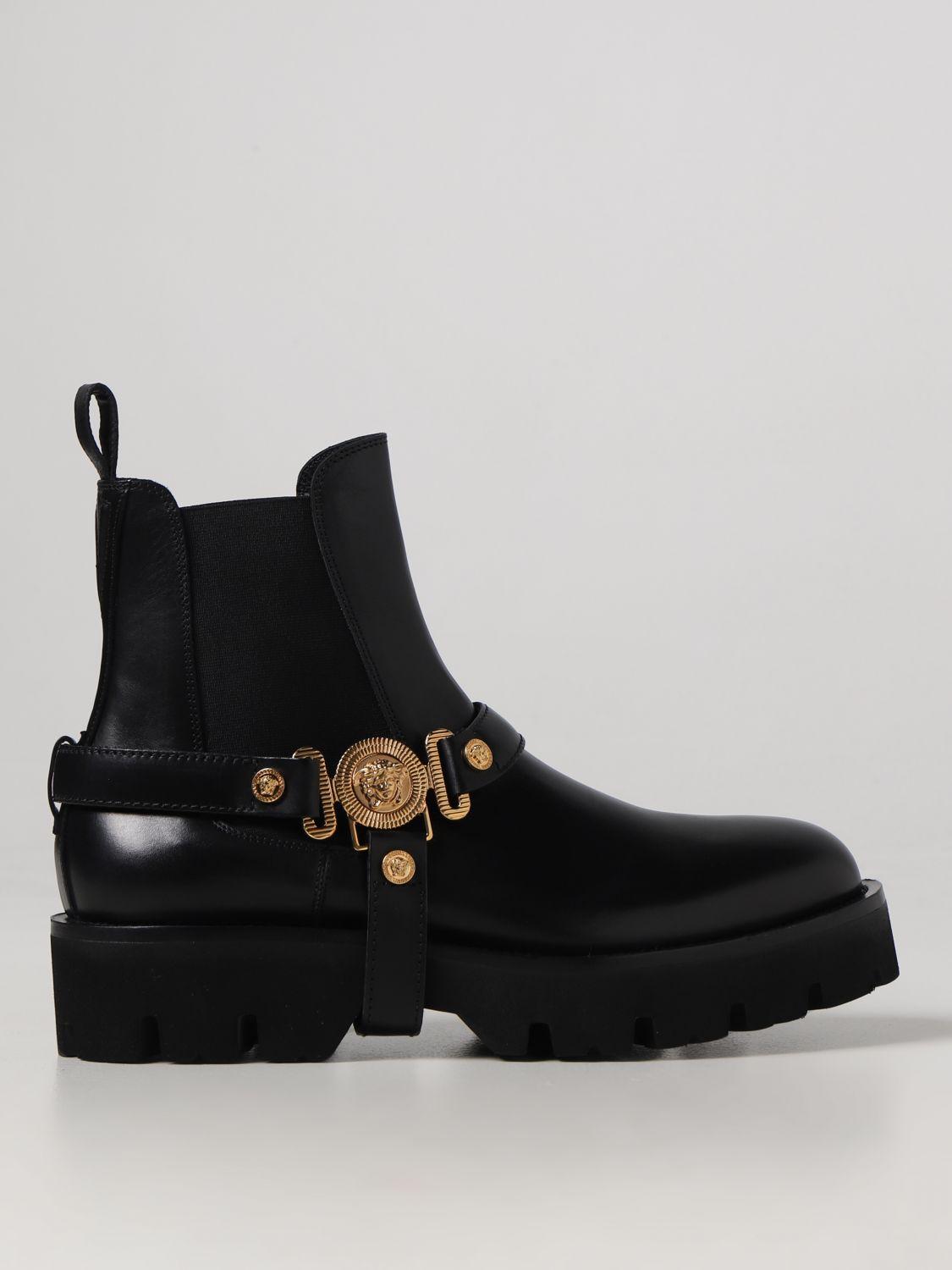 Versace Boots in Black for Men | Lyst