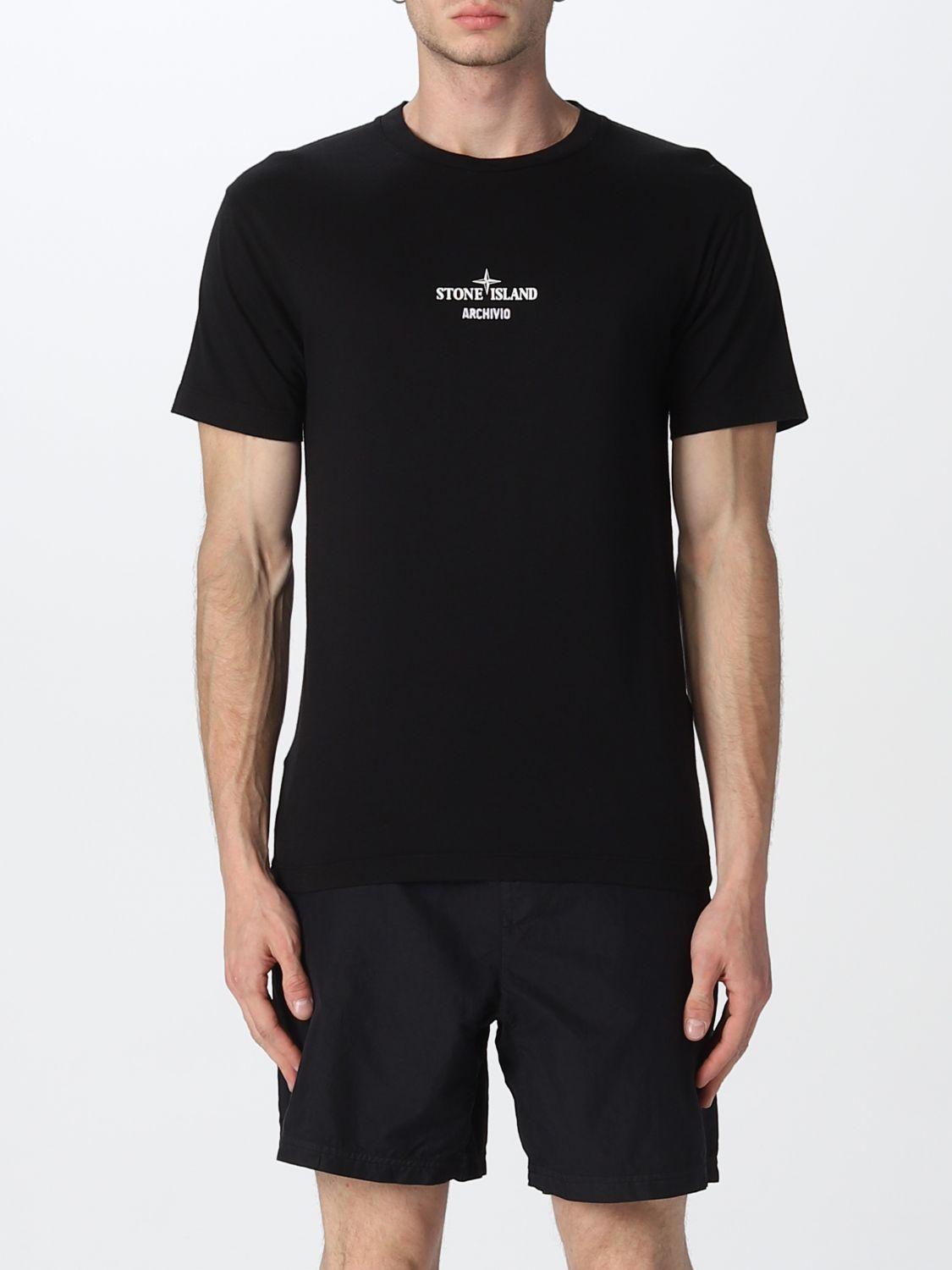 Stone Island T-shirt in Black for Men | Lyst
