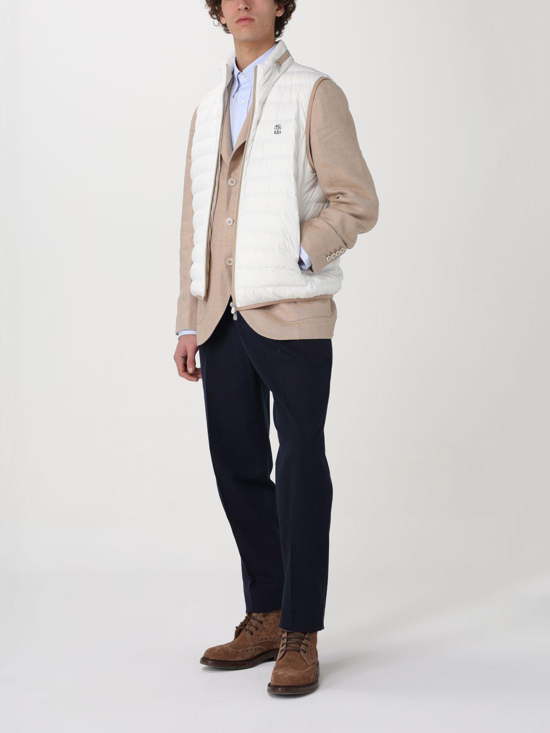 Mens white shop suit vest