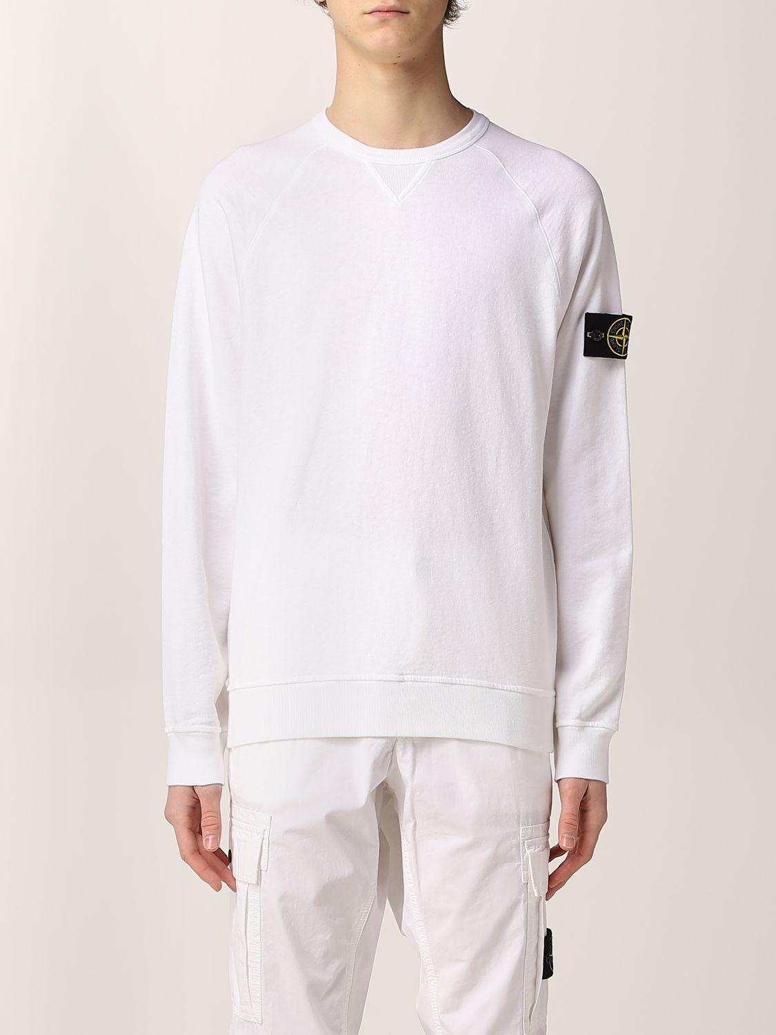 Sudadera Stone Island de hombre de color Blanco | Lyst