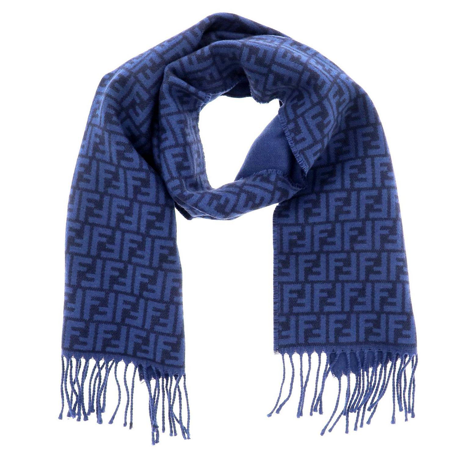 fendi blue scarf