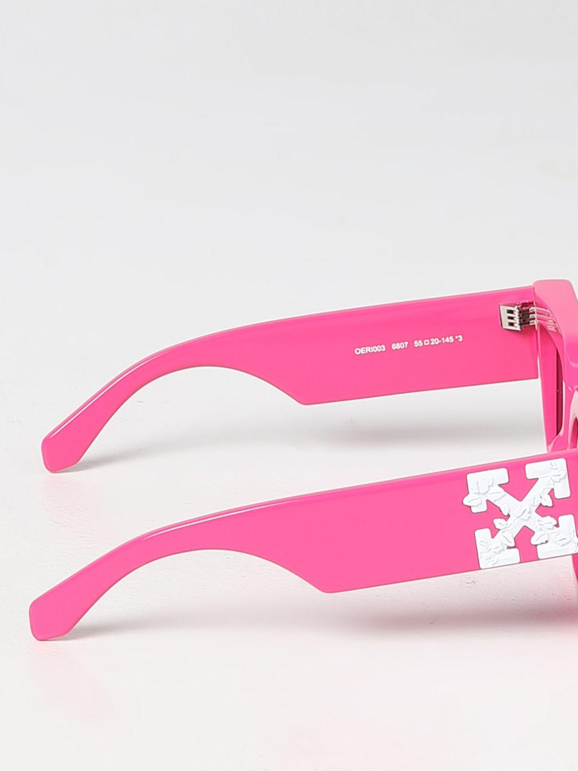 Off-White Catalina Sunglasses 6807 Fuchsia Dark Grey