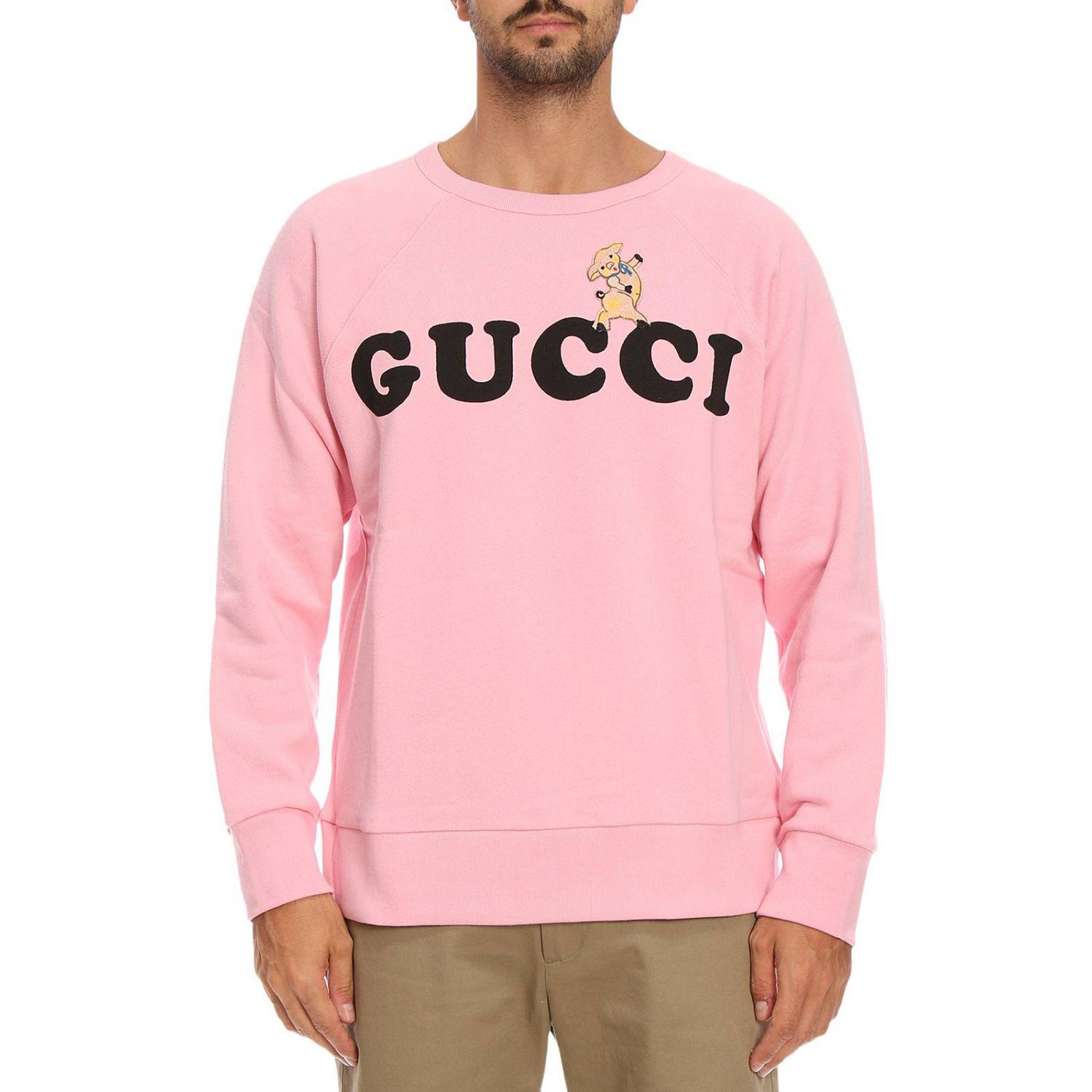 gucci pink hoodie men