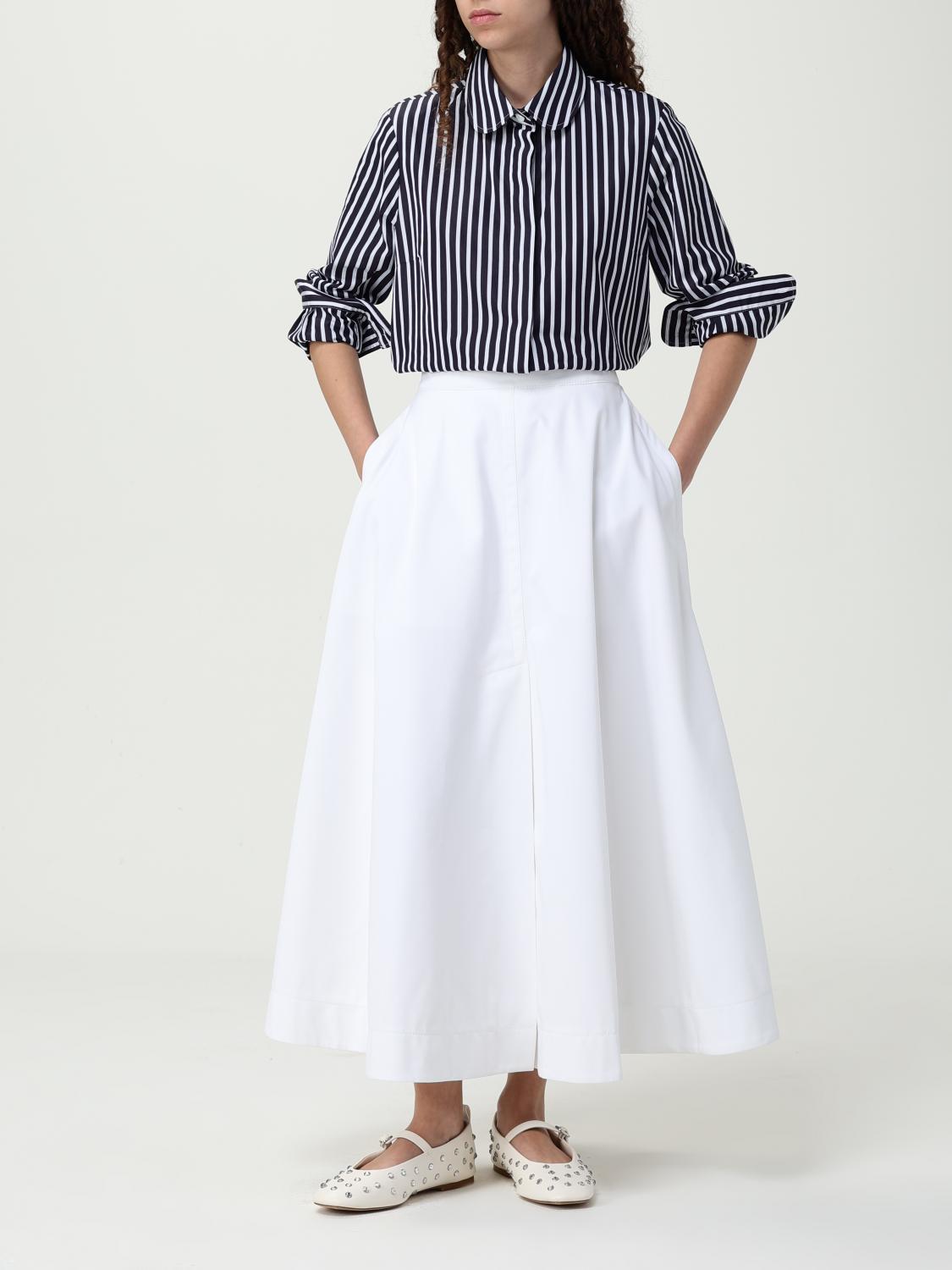 スカート PATOU Woman Skirt White SK0830074 001W Patou Skirt in White | Lyst
