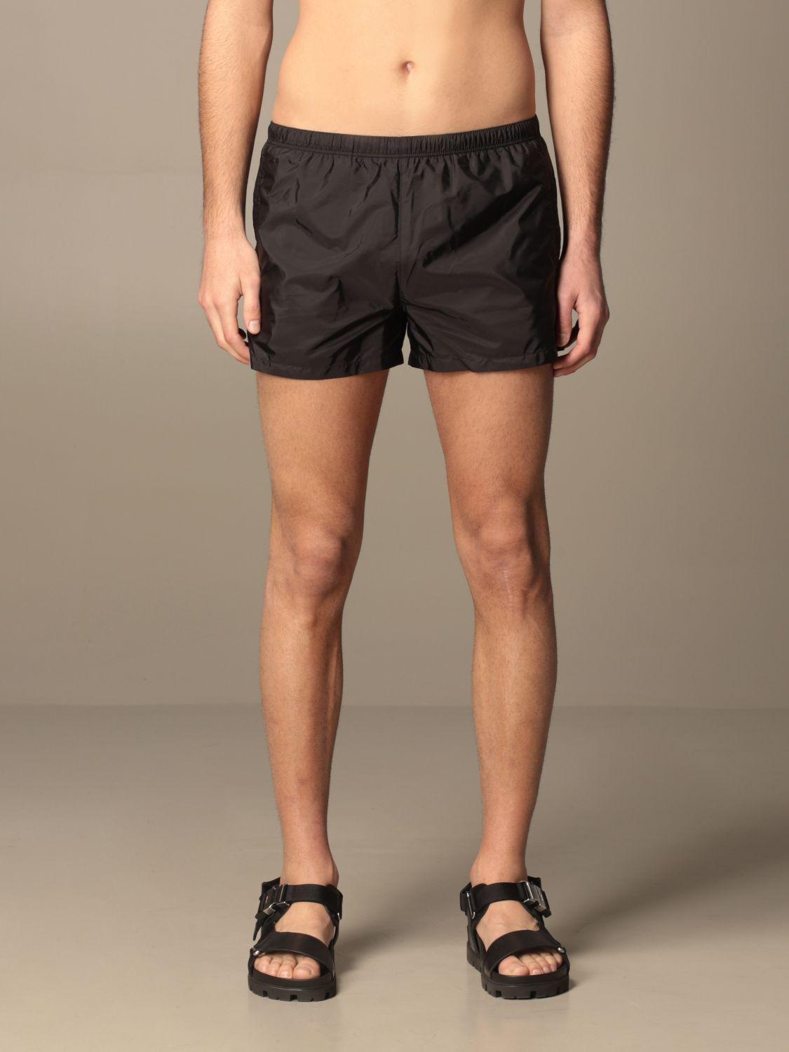 Prada Swim Short In Nylon in Black for Men | Lyst