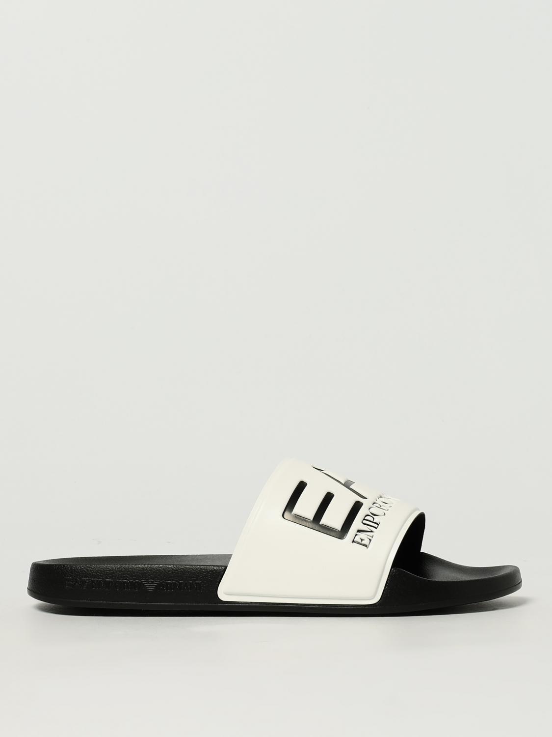 サンダル EA7 Sandals MEN'S EA7 EMPORIO ARMANI SLIDES SANDALS LOGO SHOES Beach