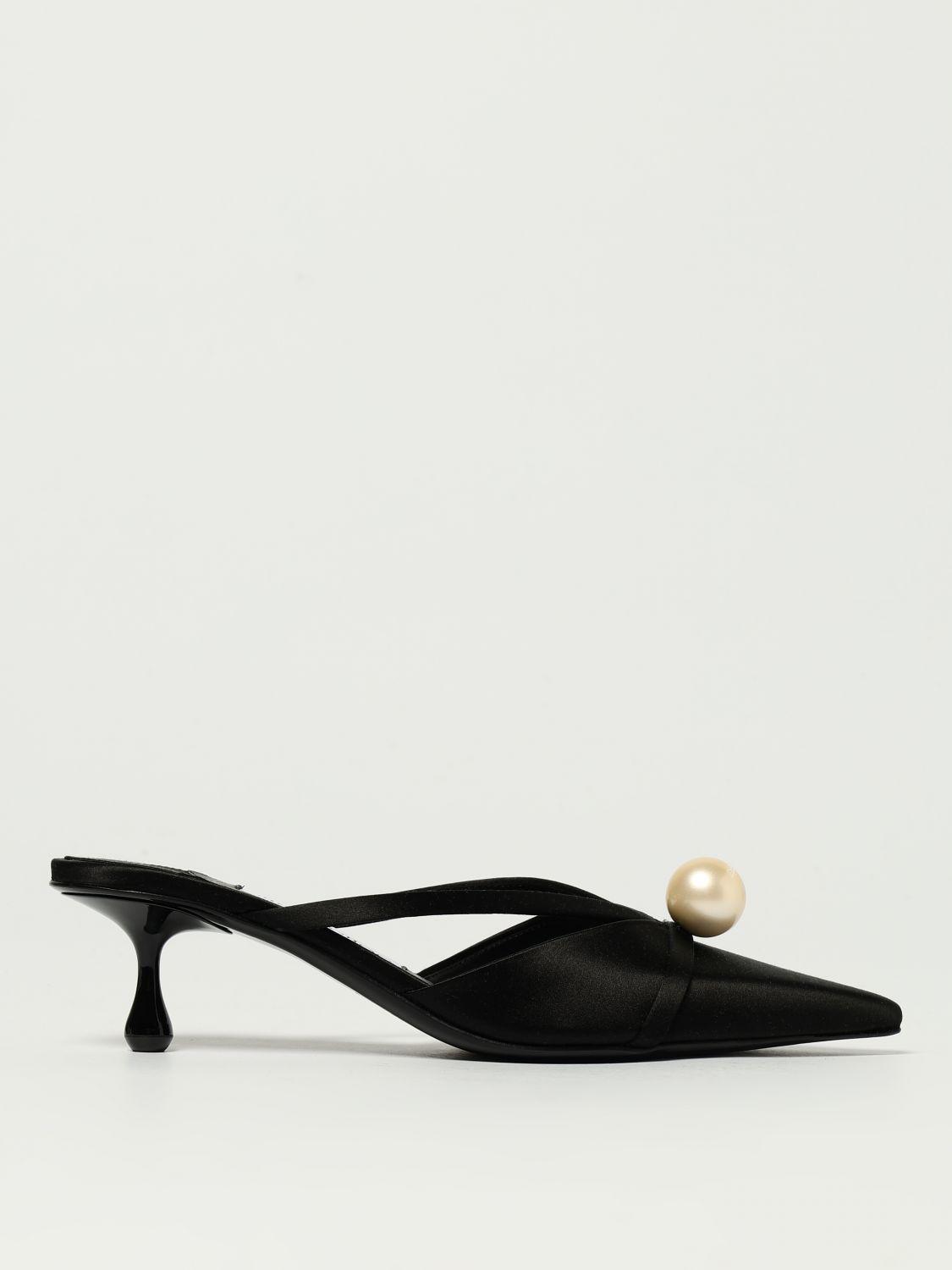 サンダル・ミュール Jimmy Choo Jimmy Choo Didi Flat Mules (DIDIFLAT PAT BLACK) Didi Flat | Black Patent Leather Flats | JIMMY CHOO