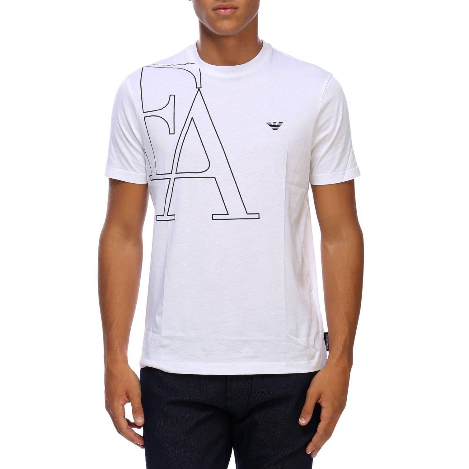 emporio armani white t shirt mens