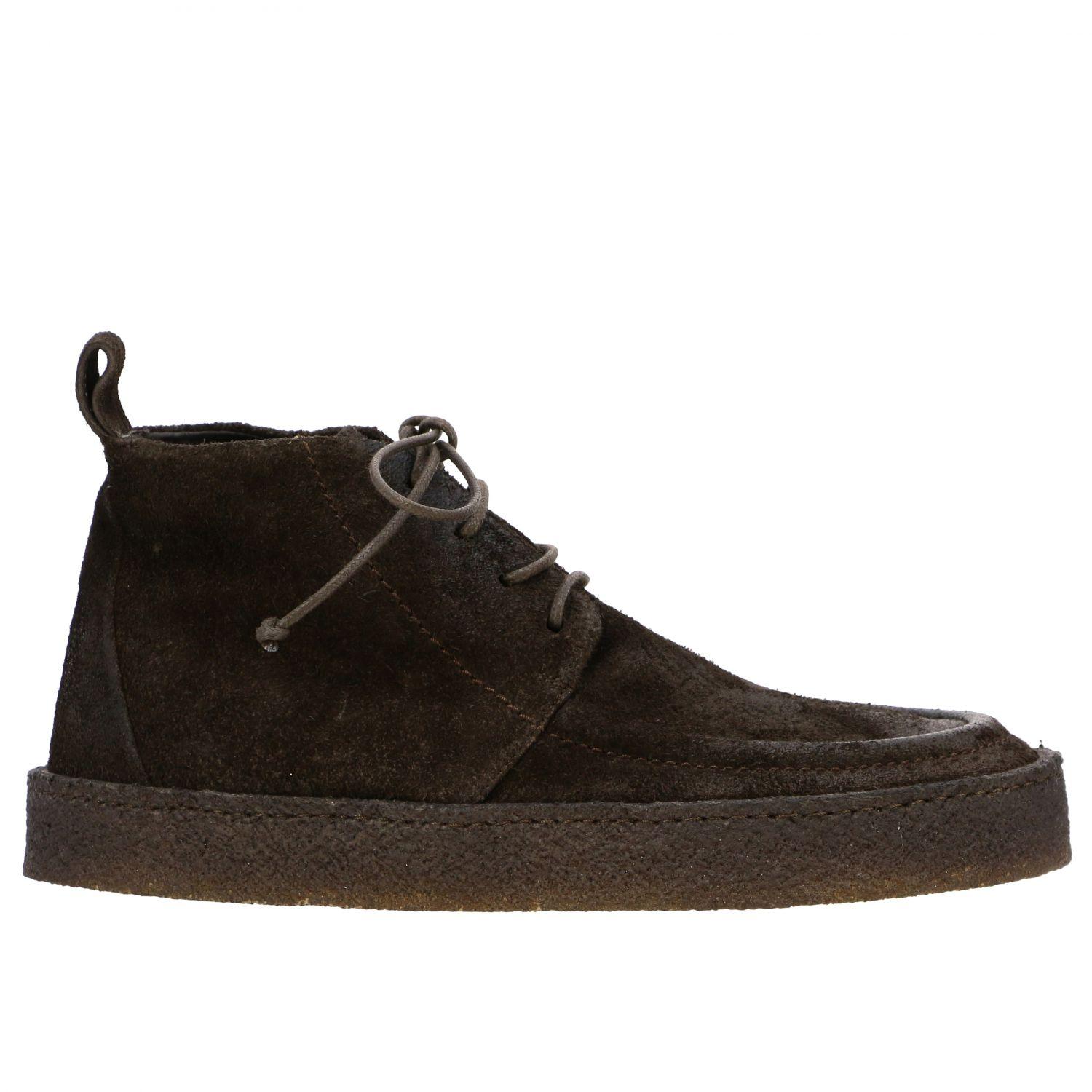Marsèll Leather Cassapara Chukka Boots In Suede With Rubber Box Sole ...