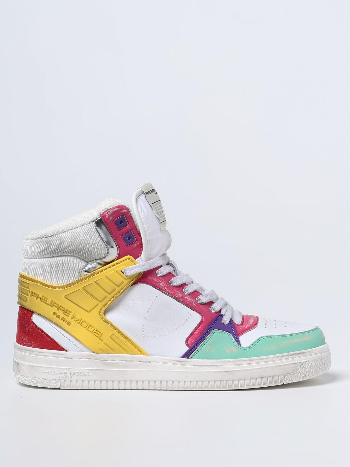 Philippe Model La Grande Sneakers In Leather in White | Lyst
