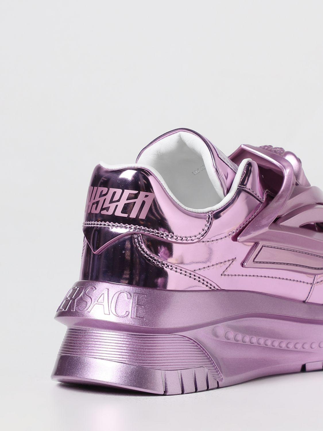 Versace Odyssey Sneakers In Synthetic Leather in Purple | Lyst