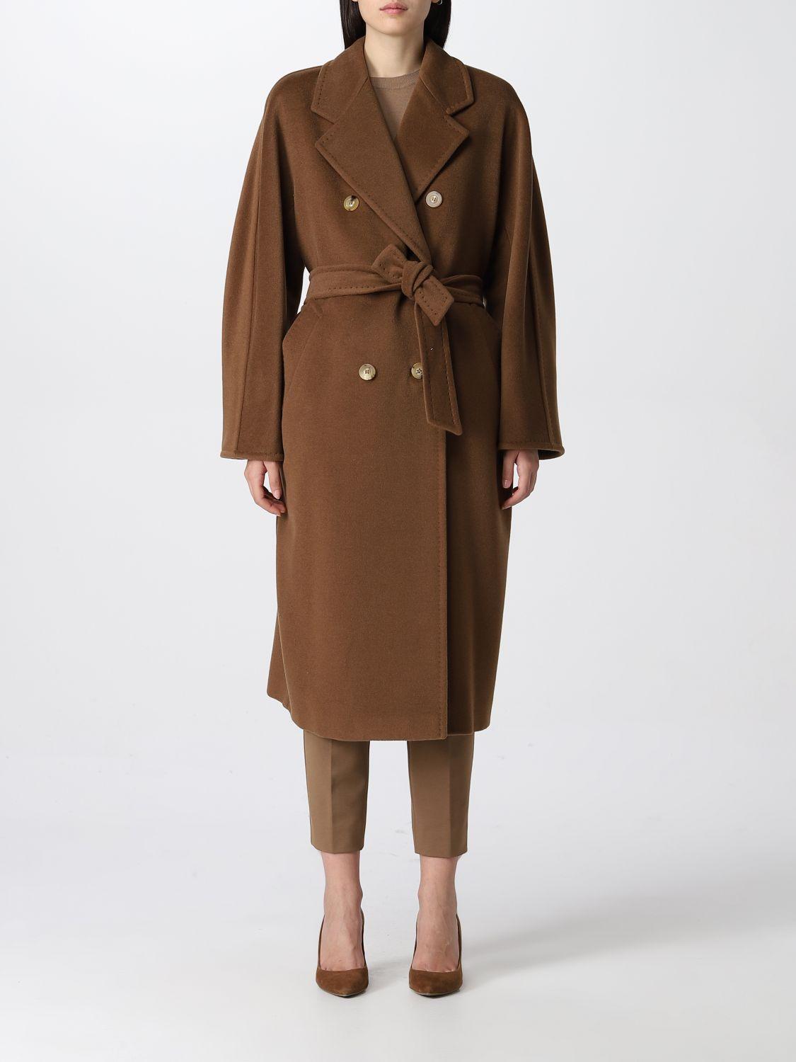 Max Mara Leather Coat in Leather (Brown) | Lyst