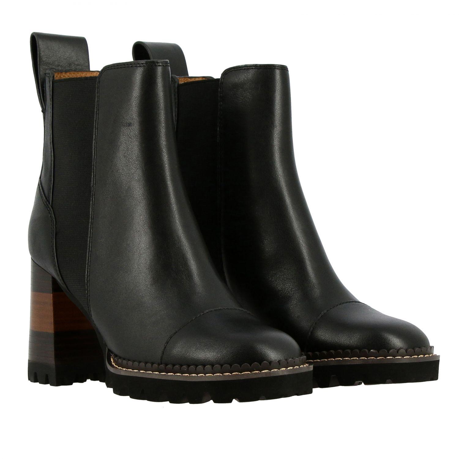 See By Chloé Women's Flat Booties in Black Lyst