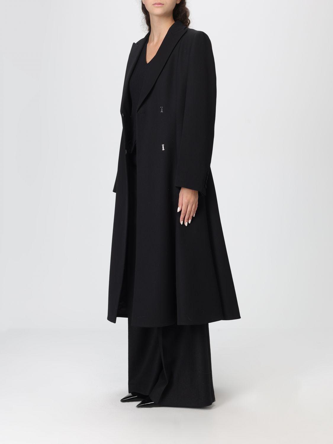 FENDI ベルベット ロングスリーブ ブラック Fendi Long coats and winter coats for Women | Online Sale up to 41