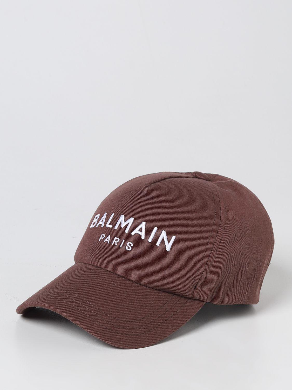 Balmain Cotton Canvas Bucket Hat with Logo