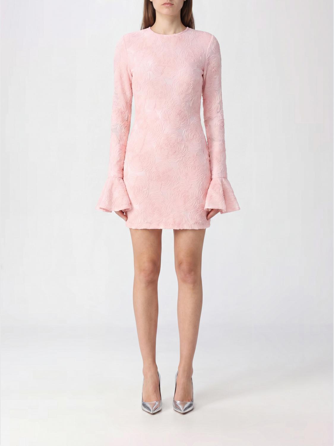 pink sheath dress with sleeves Chelsea Gathered Sleeve Midi Sheath Dress KELLY / XS by Sugarlips