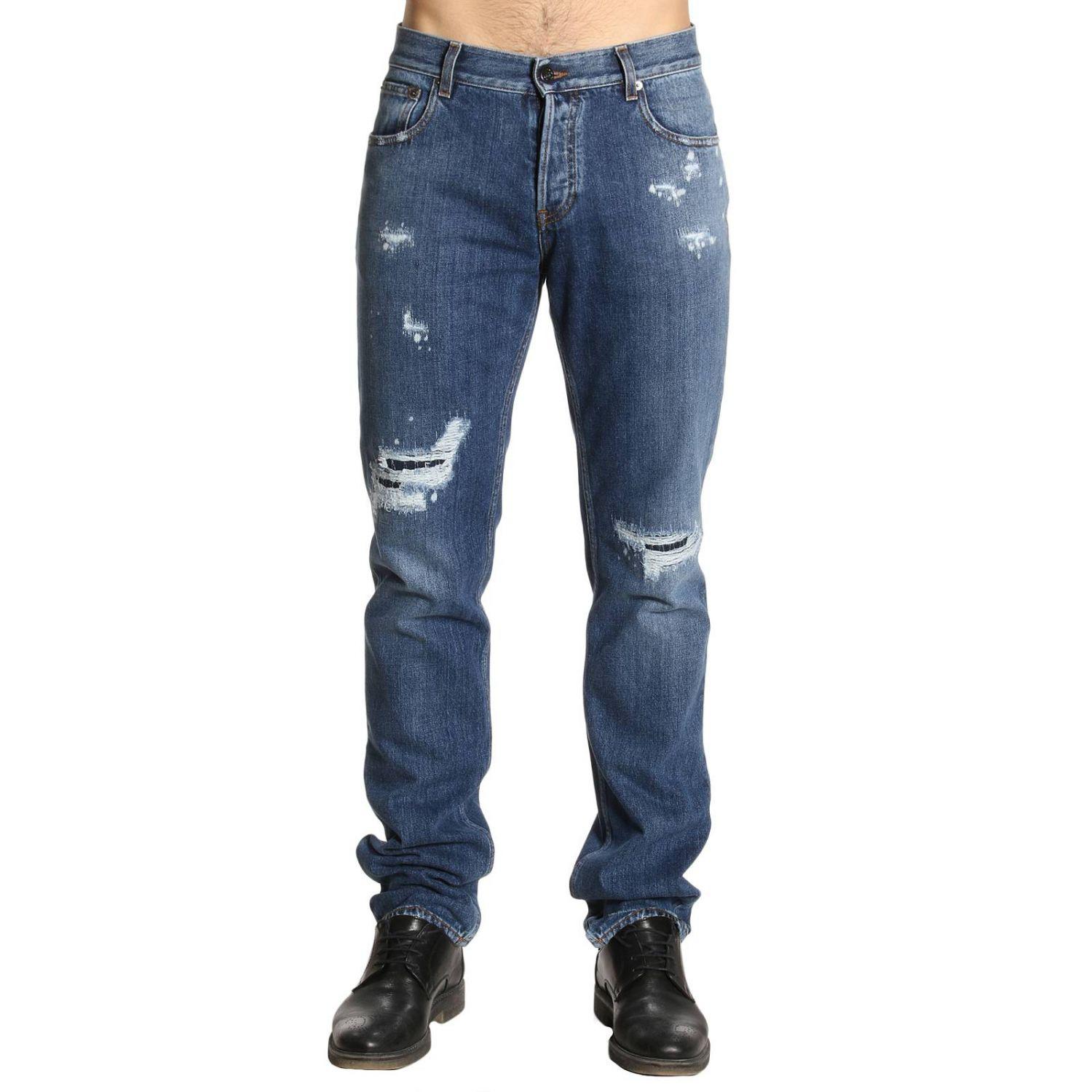 Roberto Cavalli Denim Jeans Men in Stone Washed (Blue) for Men - Lyst