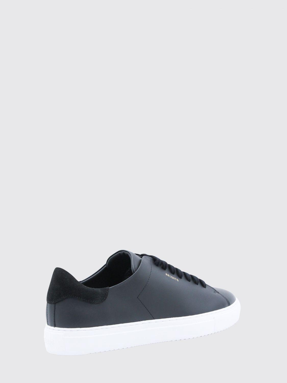 Black leather axel arigato clean 90 Axel Arigato size 7 Black Leather Low-Top clean 90 Sneakers with Off-White Sole
