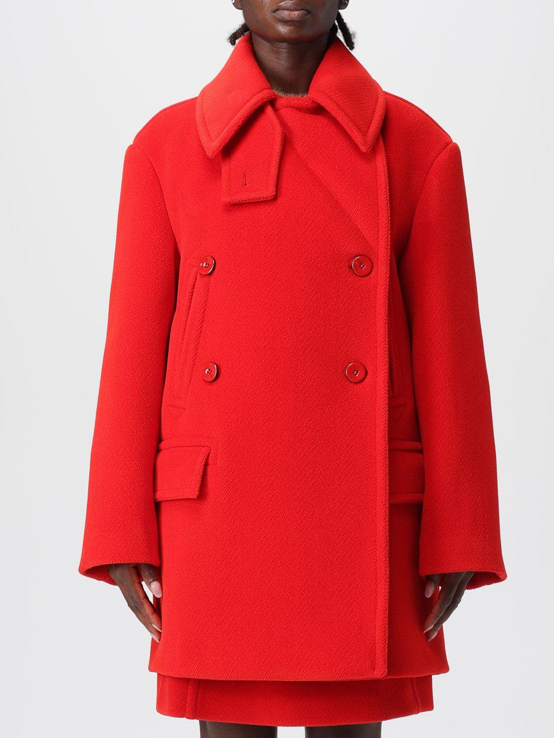 コート Jil Sander Red Shearling Coat Jil Sander Coats for Women | Online Sale up to 64% off | Lyst