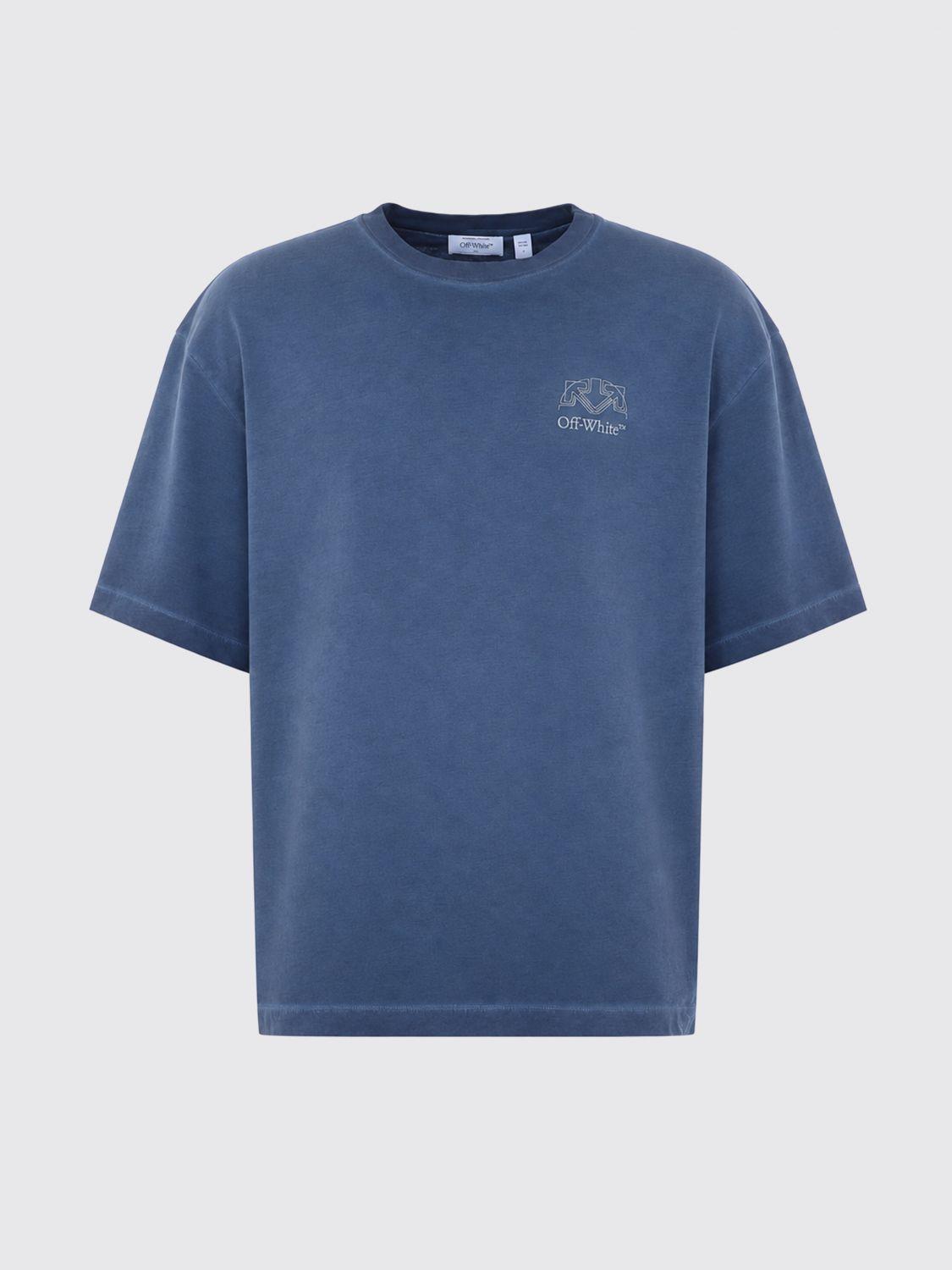 Off-white Ｔシャッツ　ブルー Blue Off-White c/o Virgil Abloh T-shirts for Men | Lyst