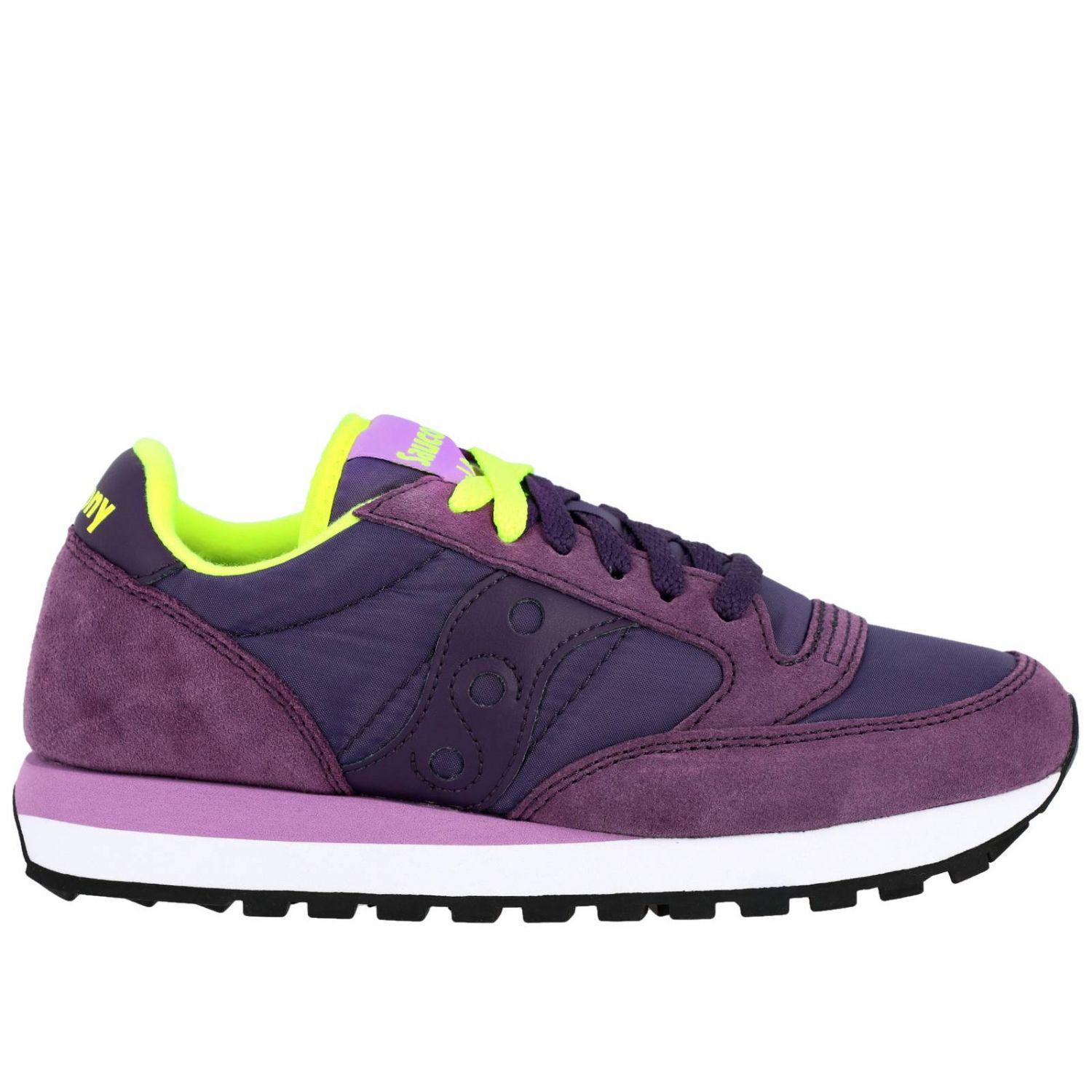 sneakers with purple in them