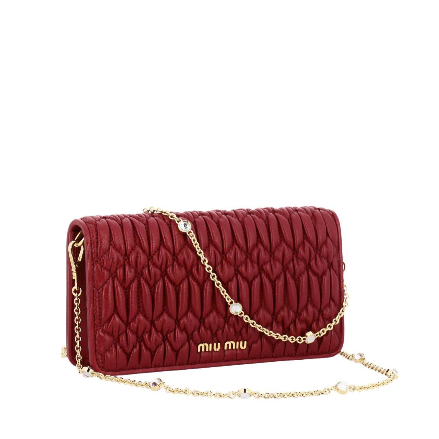 Miu Miu Mini Bag in Cherry (Red) Lyst