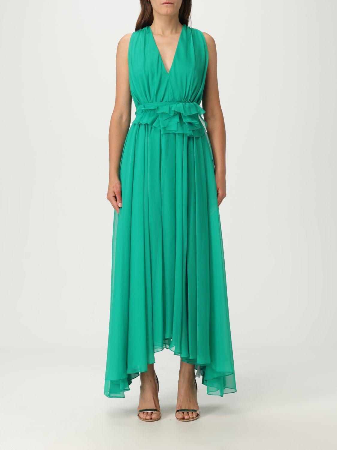 ワンピース LIU JO Woman Dress Green WA5031TS079 M9549 Printed chiffon shirt dress colour green | Liu Jo