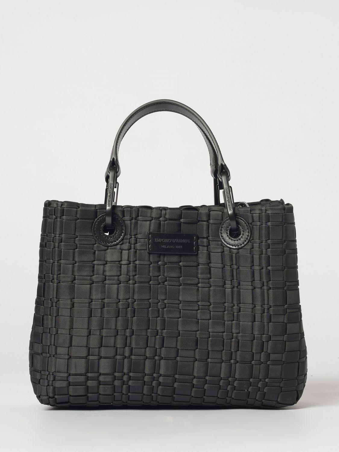 バッグ 00s EMPORIO ARMANI leather shoulder bag Flat leather shoulder bag with all-over embossed eagle | Emporio