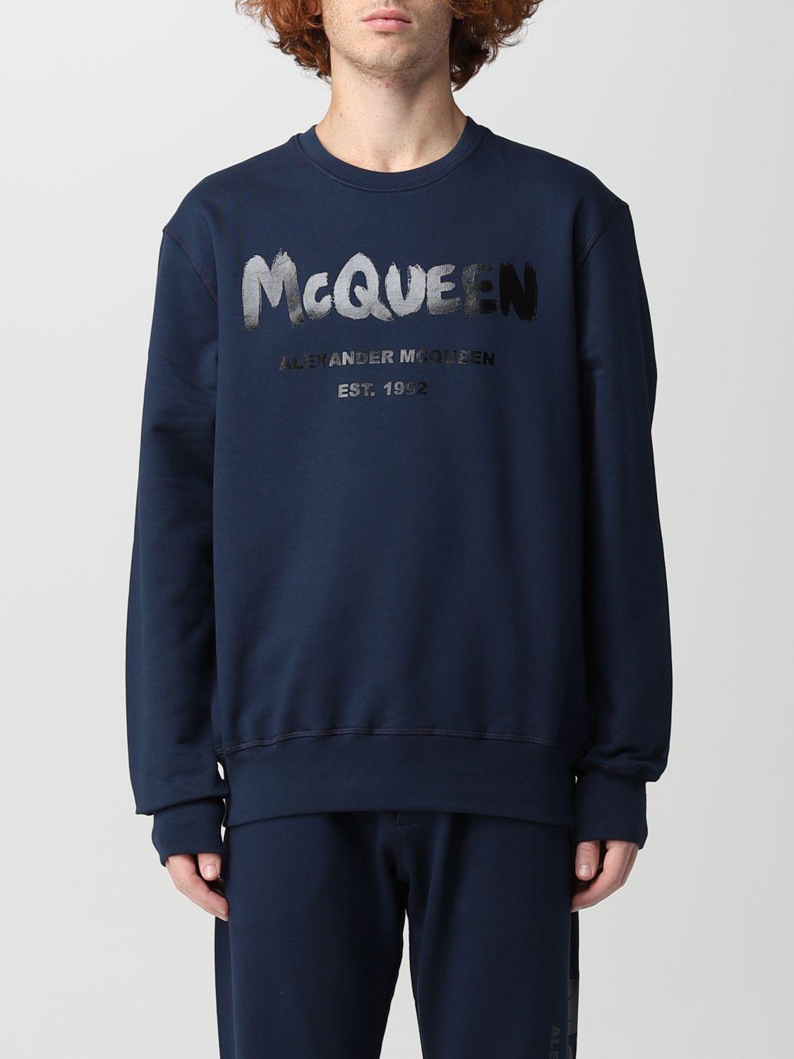 Alexander McQueen 's Sweatshirt in Blue for Men | Lyst