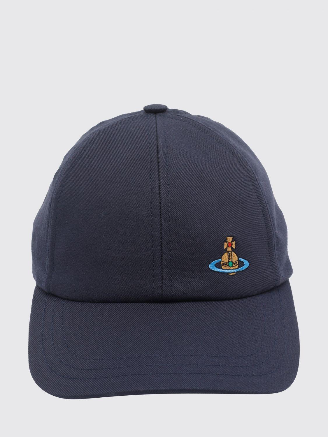Vivienne Westwood Cotton Twill Hat in Blue for Men | Lyst