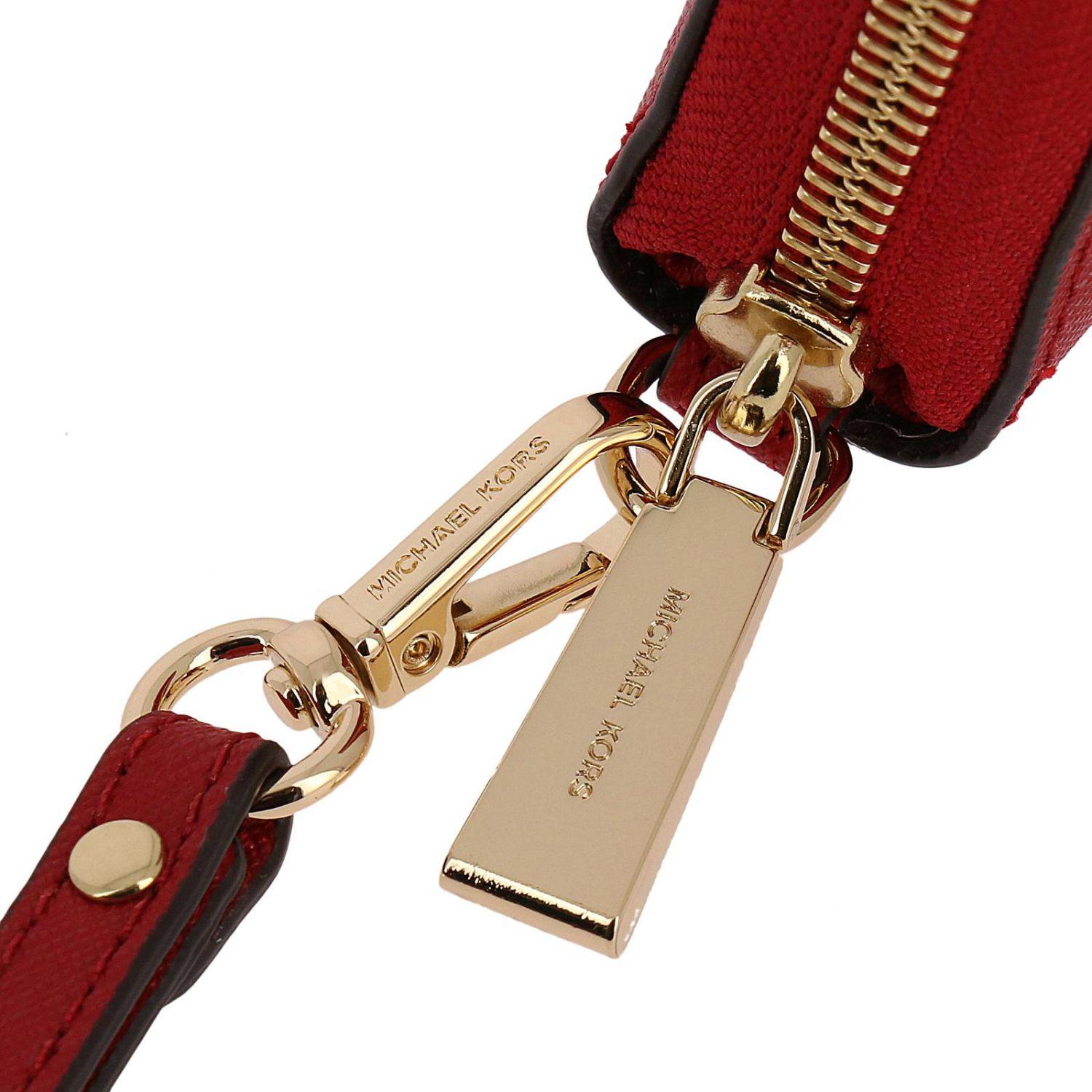 MICHAEL Michael Kors Leather Wallet Women in Red Lyst