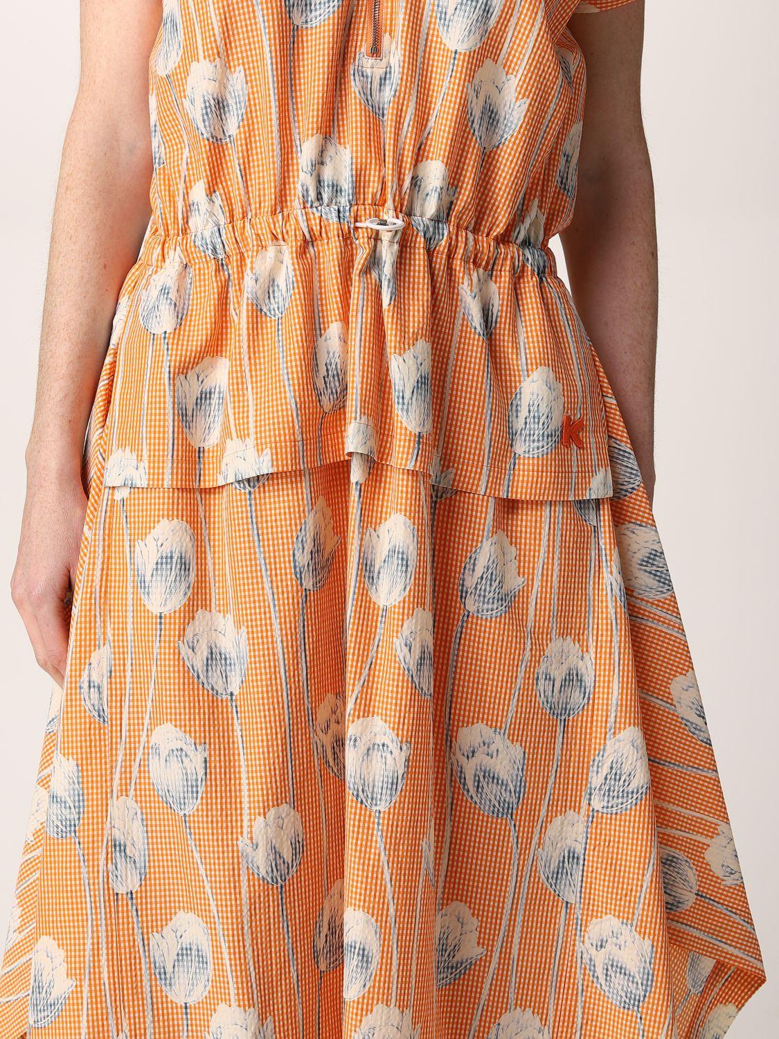KENZO Dress Dress in Orange | Lyst
