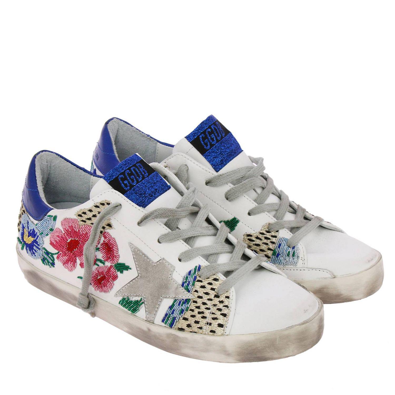 Golden Goose Deluxe Brand Floralembroidered Superstar