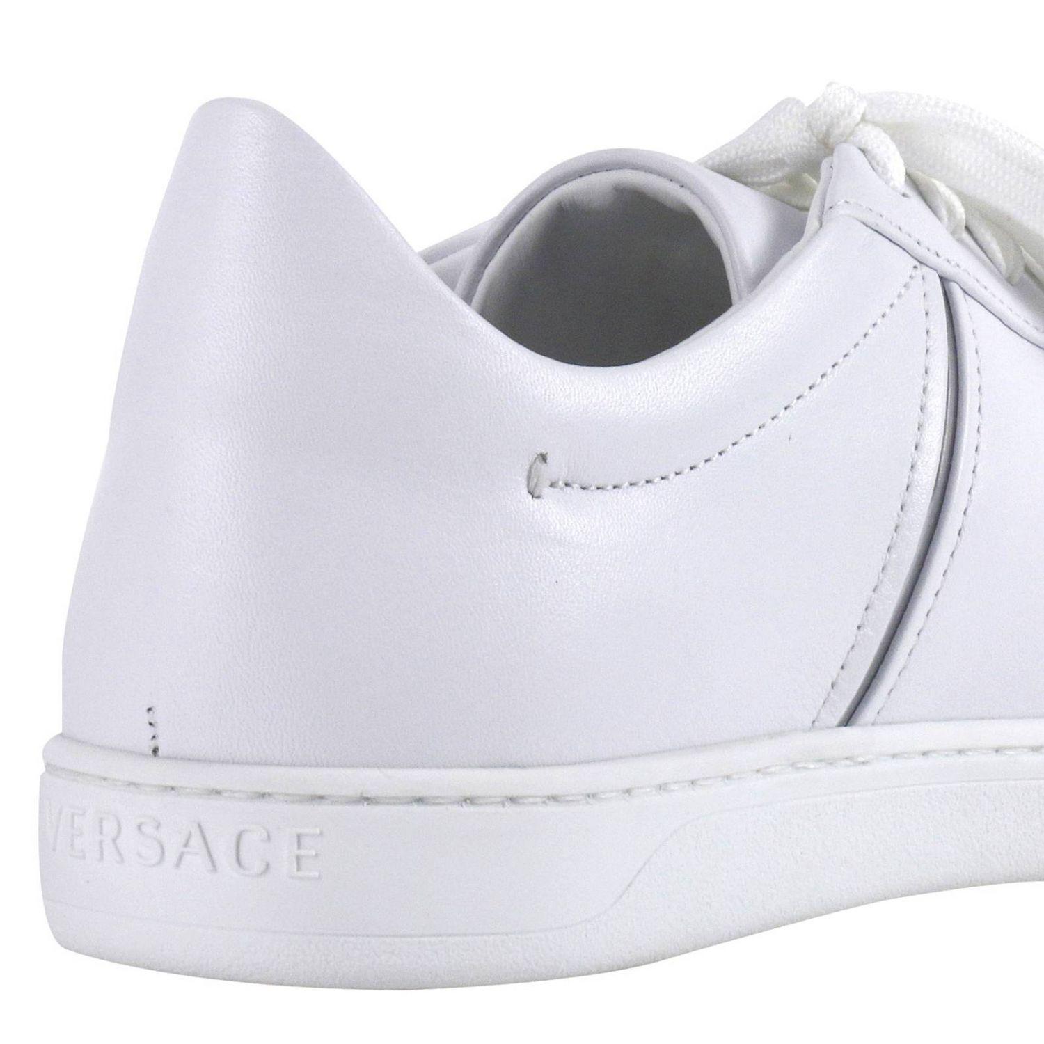 Versace Leather Shoes Men in White for Men Lyst
