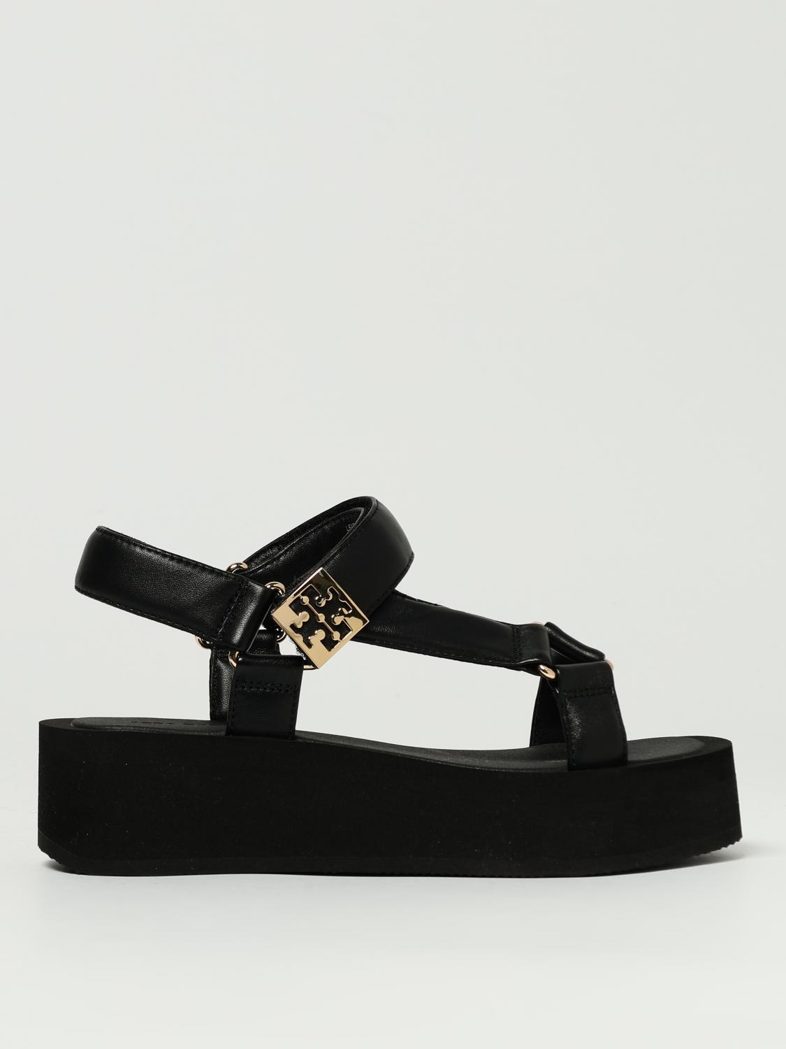 Tory Burch Flat Sandals in Black Lyst UK