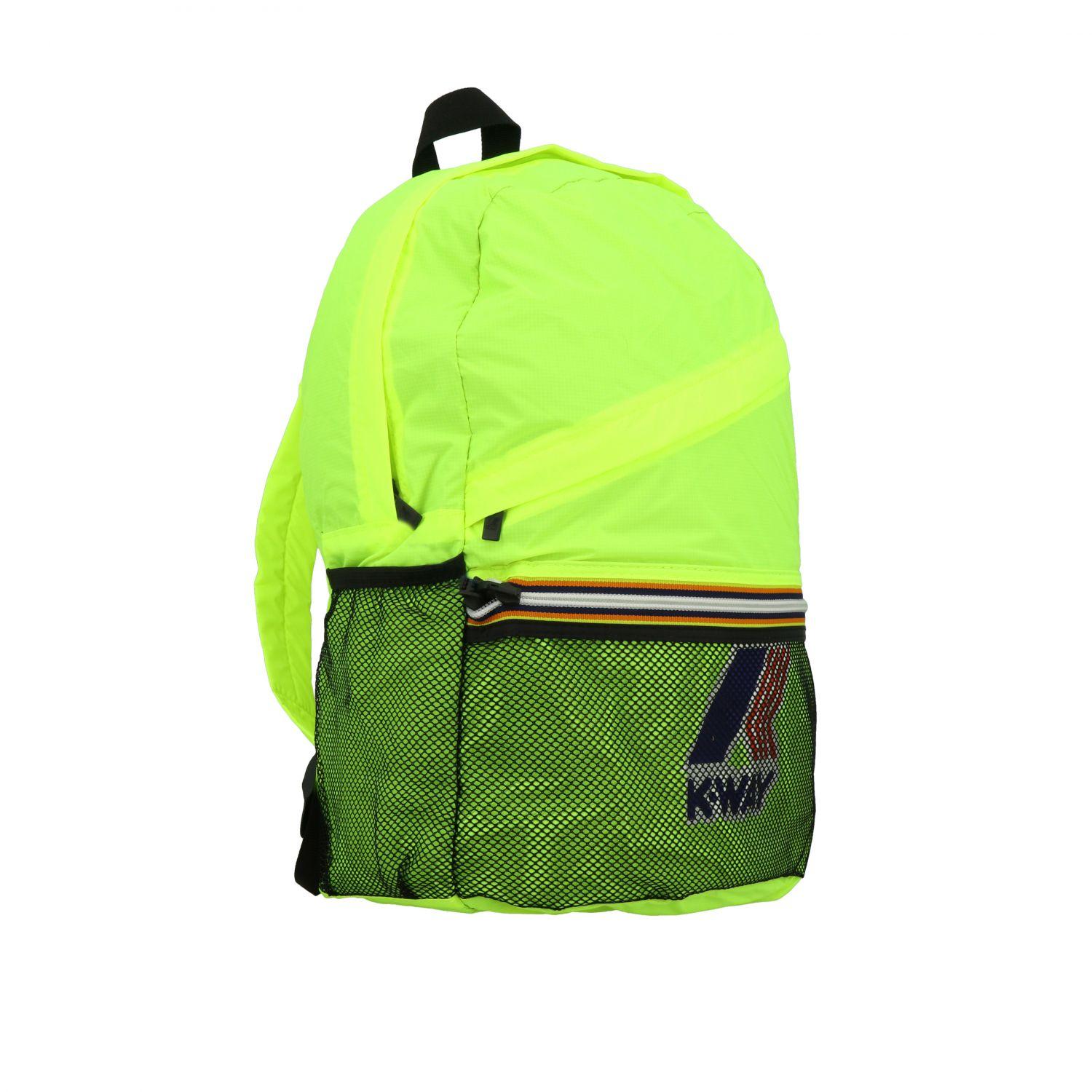 K-Way Backpack in Yellow for Men - Lyst