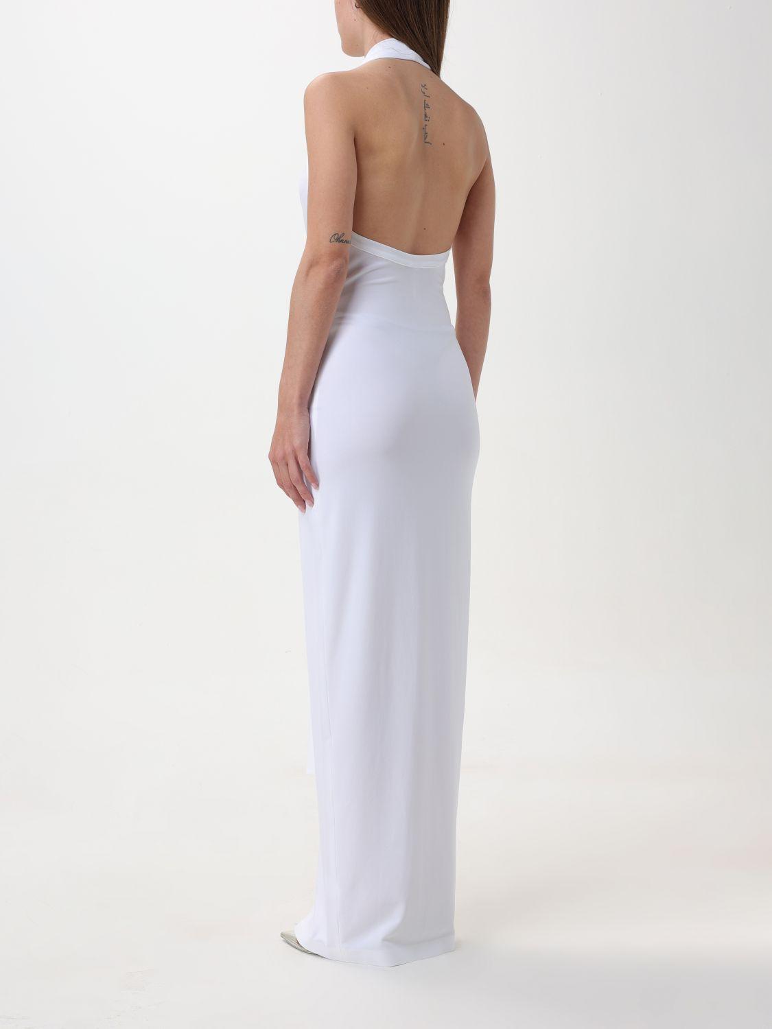 Norma Kamali Tie Front Halter Gown in White | Lyst Norma Kamali Tie Front Halter Gown in White | Lyst