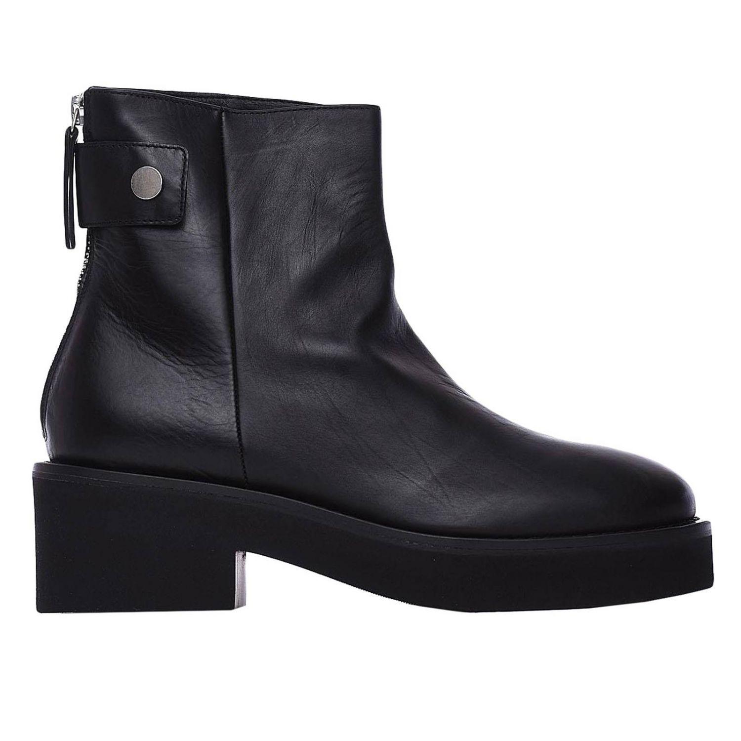 comfortable flat black booties