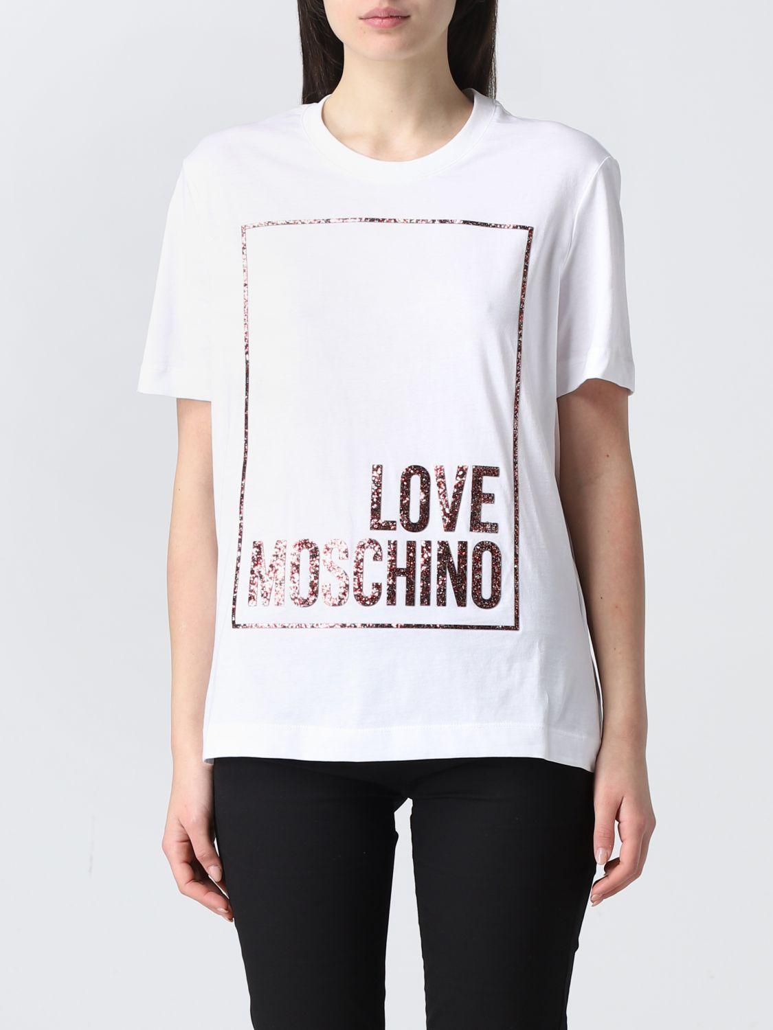 moschino white t shirt women's